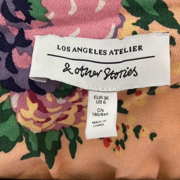 High Low Floral Wrap Dress Sz S - Picture 3 of 4